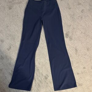 Athleta Girl High Rise Wide Leg Navy Pants with Elastic Waistband